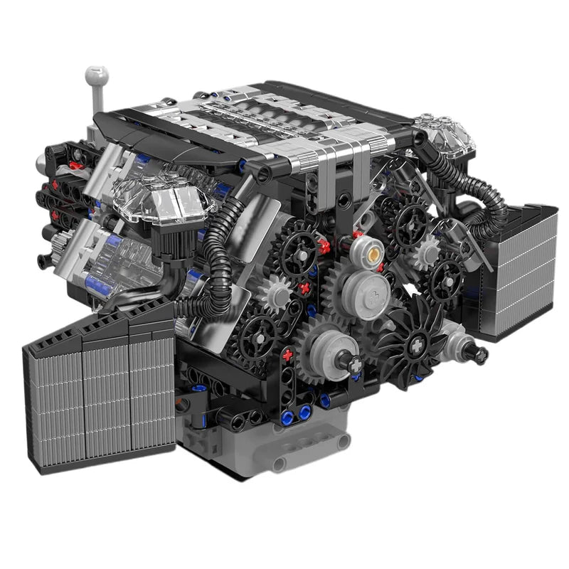 W12 Bi-Turbo Audi A8 & Boite de vitesse Motorisé | 870 pcs