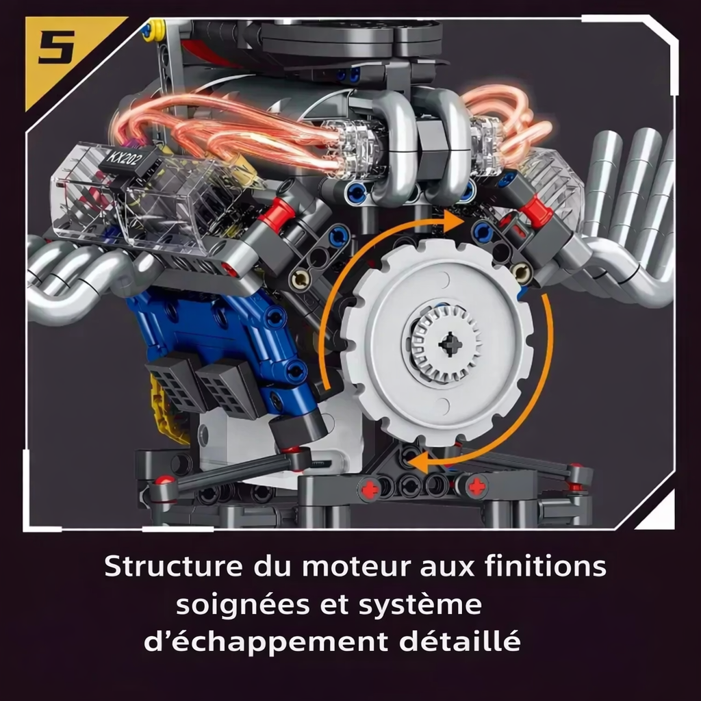 V8 Hot Rod Motorisé | 664 pcs