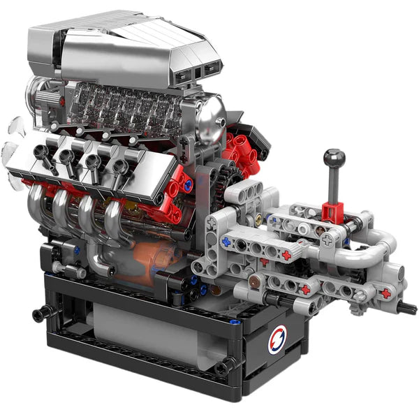V8 7.2L HEMI Dodge Charger & Boite de vitesse Motorisé | 854 pcs