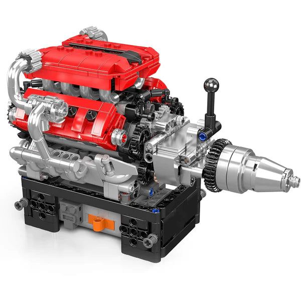 V8 Ferrari & Boite de vitesse Motorisé | 749 pcs