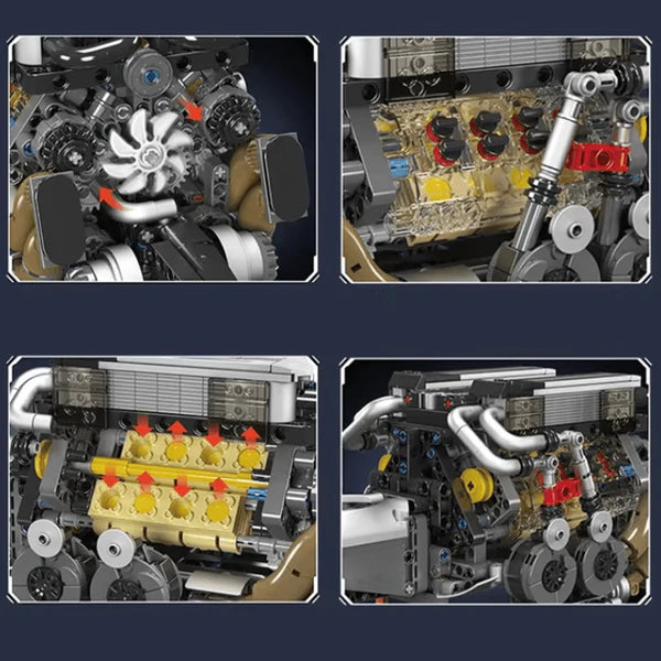 W16 Bugatti Motorisé | 951 pcs