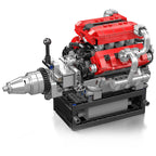 V8 Ferrari & Boite de vitesse Motorisé | 749 pcs