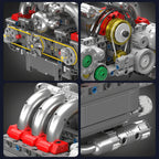 Flat-6 Porsche Motorisé | 608 pcs