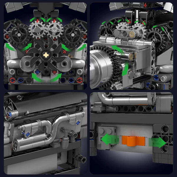 V12 Rolls-Royce Motorisé | 732 pcs