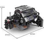 W12 Bi-Turbo Audi A8 & Boite de vitesse Motorisé | 870 pcs