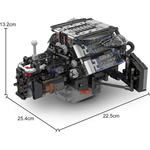 W12 Bi-Turbo Audi A8 & Boite de vitesse Motorisé | 870 pcs