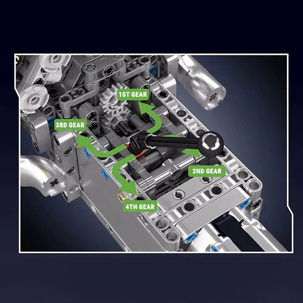 V12 6.5L Atmosphérique Lamborghini & Boite de vitesse Motorisé | 1259 pcs