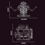 V8 Hot Rod Motorisé | 664 pcs
