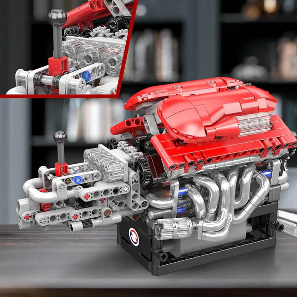 V12 Atmosphérique Ferrari & Boite de vitesse Motorisé | 862 pcs