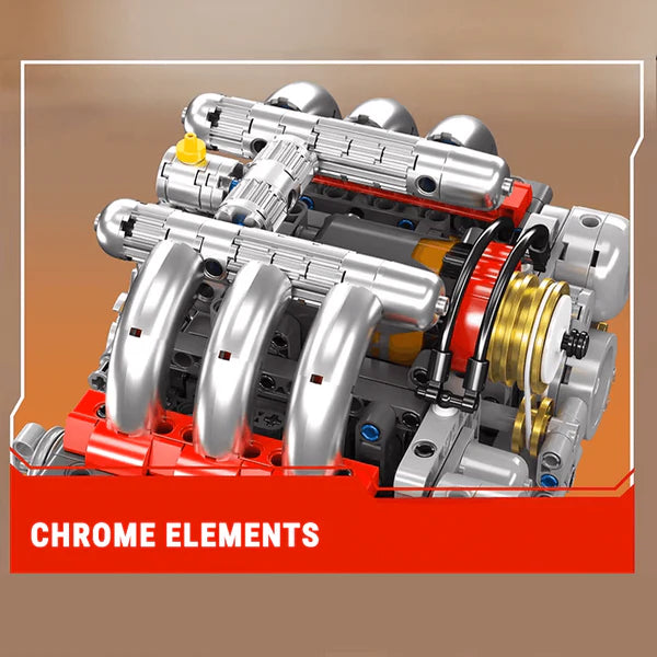 Flat-6 Porsche Motorisé | 608 pcs