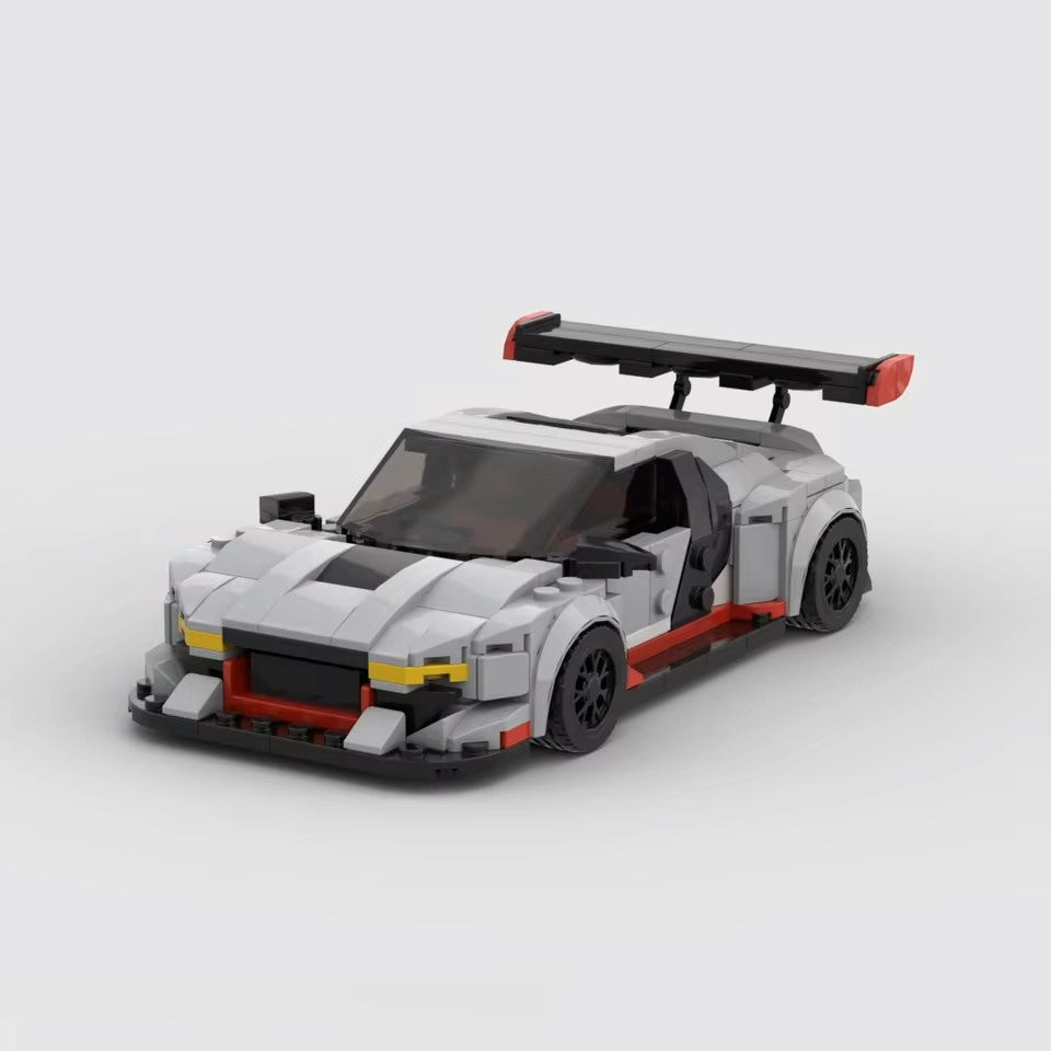 Vue avant de l'Audi R8 GT3 en briques ABS Speedbrick