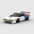 Vue avant de la BMW M1 en briques ABS Speedbrick