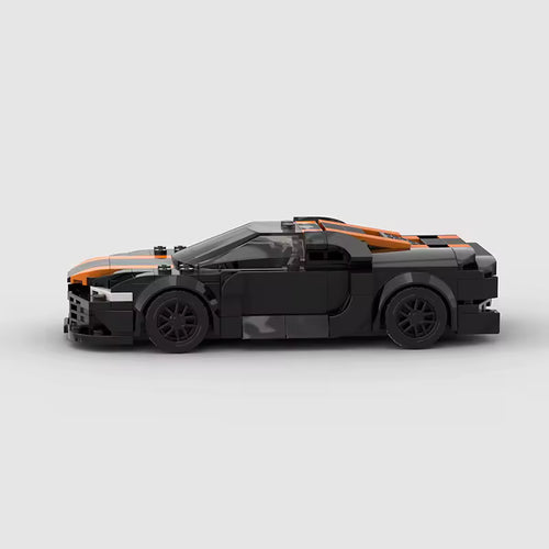 Vue de profil de la Bugatti Chiron Super Sport en briques ABS Speedbrick