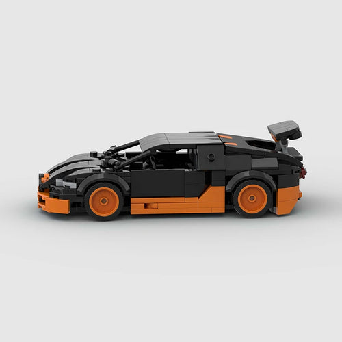 Vue de profil de la Bugatti Veyron Super Sport en briques ABS Speedbrick