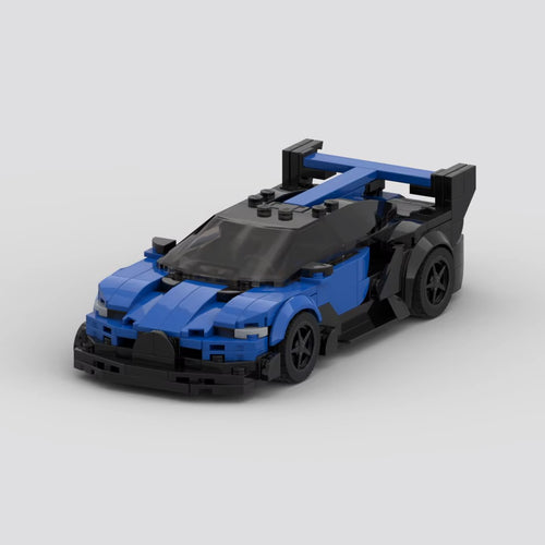Vue avant de la Bugatti Vision GT en briques ABS Speedbrick