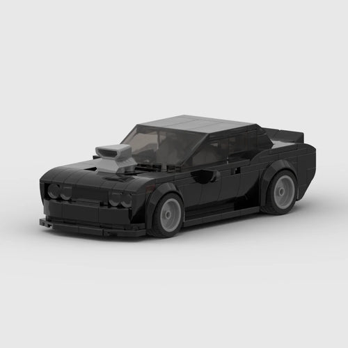 Vue avant de la Dodge Challenger en briques ABS Speedbrick