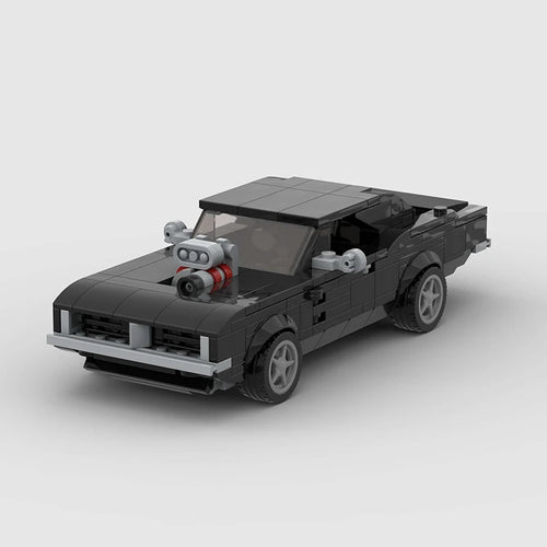 Vue avant de la Dodge Charger R/T Fast and Furious en briques ABS Speedbrick
