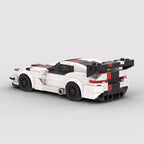 Vue arrière de la Dodge Viper GTS-R en briques ABS Speedbrick
