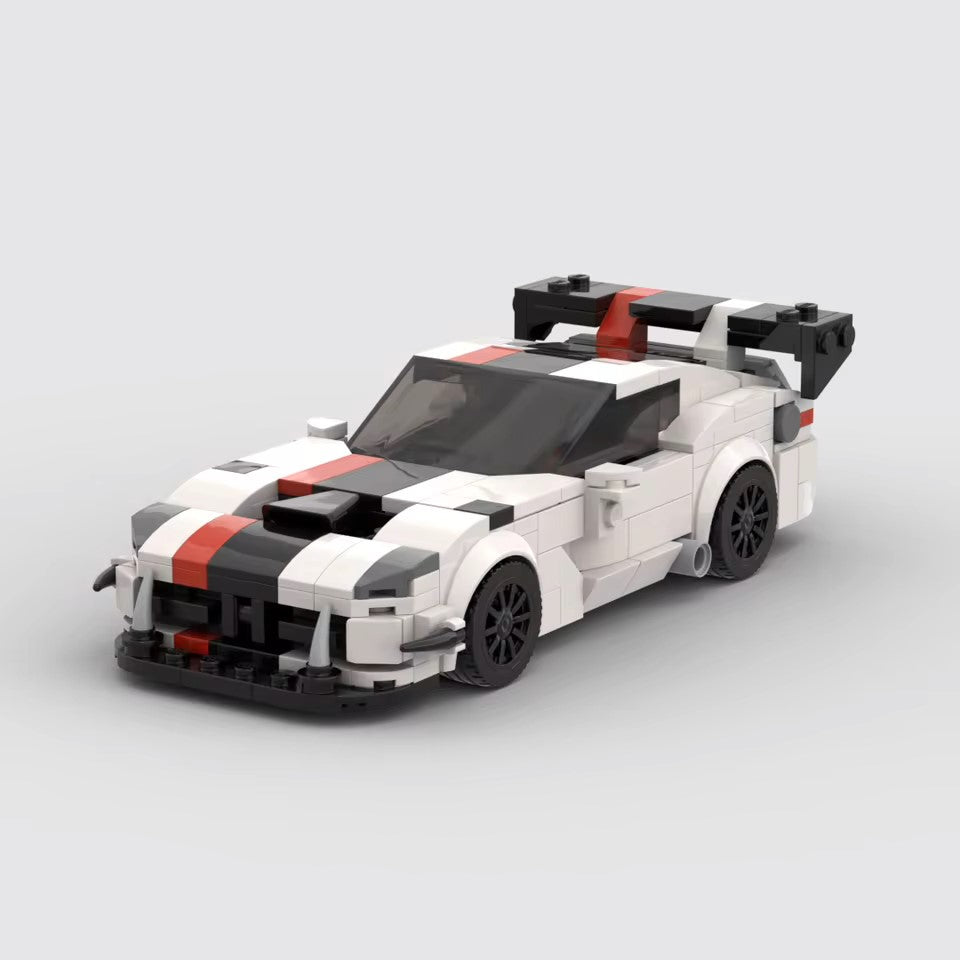 Vue avant de la Dodge Viper GTS-R en briques ABS Speedbrick