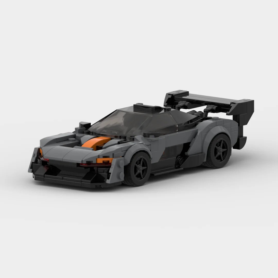 Vue avant de la McLaren Senna GTR en briques ABS Speedbrick