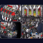 Détails mécaniques du moteur V8 4.0L Bi-Turbo Ferrari SF90 en briques