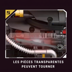 Mécanisme interne du moteur V8 Supercar en briques motorisé