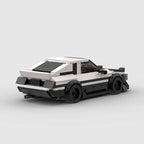 Vue arrière de la Toyota AE86 Initial D en briques ABS Speedbrick